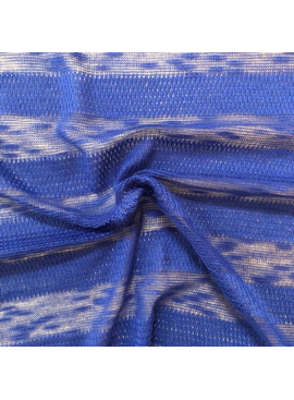 Fabric Mart Tetured Stripe Sweater Knit Royal Blue