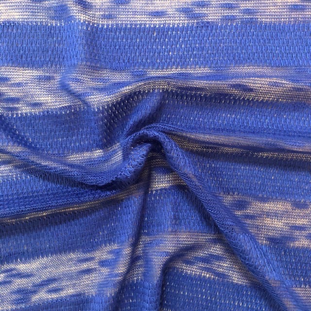 Fabric Mart Tetured Stripe Sweater Knit Royal Blue
