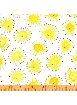 Windham Fabrics Rain or Shine by Marcia Carluccio White Suns