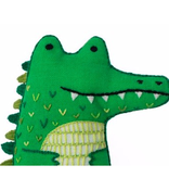 Kiriki Press Kiriki Press Embroidered Doll Kit Alligator
