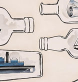 Alexander Henry Message in a Bottle by Alexander Henry Tea Blue