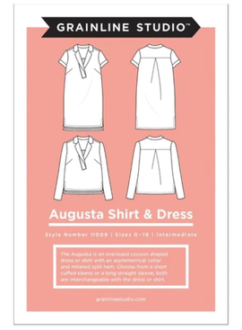 Grainline Patterns Augusta Shirt and Tunic Pattern by Grainline Studio - Sizes 0-18