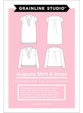 Grainline Patterns Augusta Shirt and Tunic Pattern by Grainline Studio - Sizes 14-30