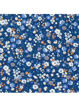 Robert Kaufman Sevenberry Petite Garden Blue