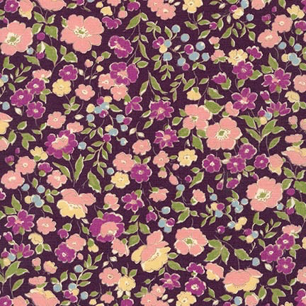 Robert Kaufman Sevenberry Petite Garden Purple