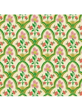 Windham Fabrics Malibu by Heather Ross Wood Block Pink