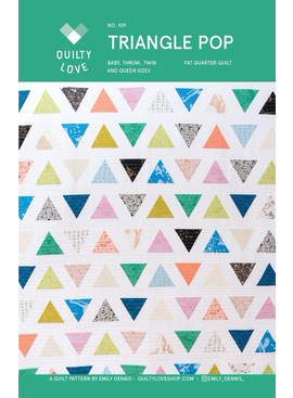 Quilty Love Triangle Pop Quilt Pattern by Quilty Love