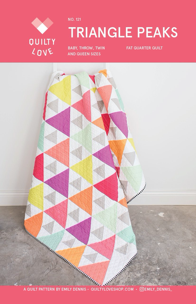 Quilty Love Triangle Peaks Quilt Pattern by Quilty Love