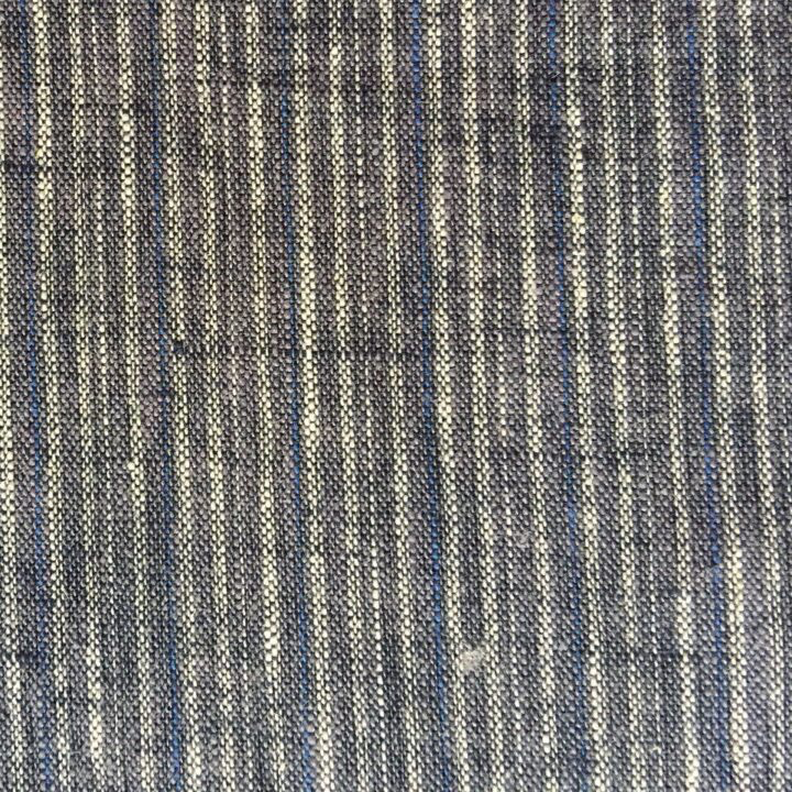 Pickering International Hemp / Organic Cotton Yarn Dyed Blue Ticking 5.4oz —56” wide