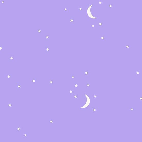 Andover Moon and Stars Purple by Andover Fabrics