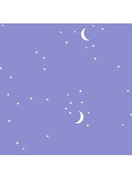 Andover Moon and Stars Periwinkle by Andover Fabrics