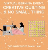 Lane Hunter Both Virtual Longarm Event: Both CREATIVE QUILTING & NO SMALL THING events Sitdown Free Motion & Longarm Qmatic Events – Saturday, March 6th 9-10am AND 11am-12pm PT