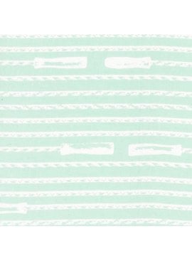 Hoffman Fabrics Double Dutch Jump Ropes by Latifah Saafir Studios - Mint