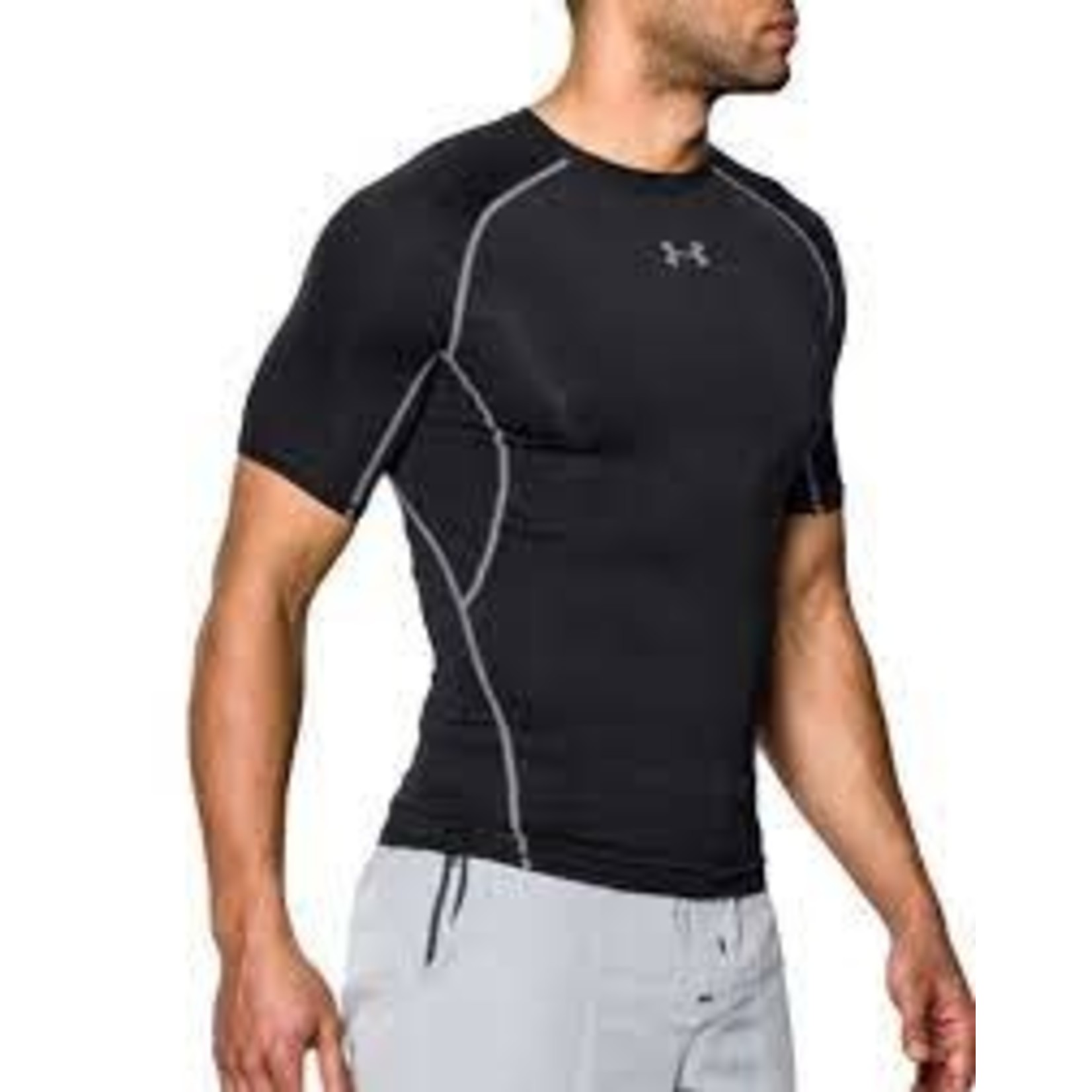 Men's UA HG Armour SS Comp - Front Row Sports