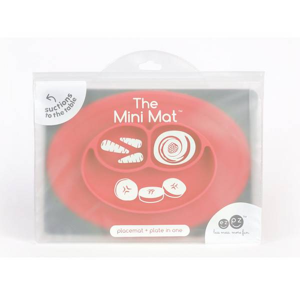 Ezpz Silicone Mini Mat Coral At Baby Charlotte Baby Charlotte