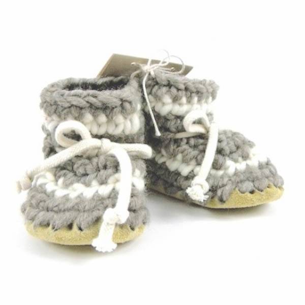 Padraig Cottage Grey Stripe Slippers 