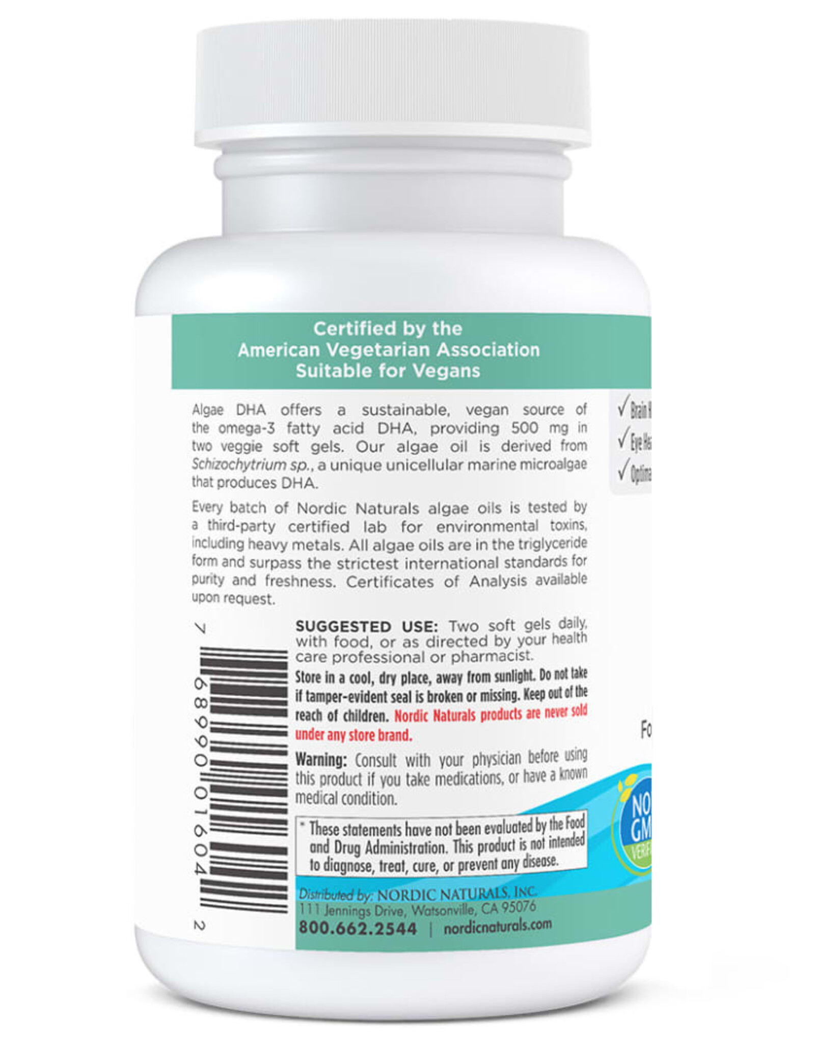 Nordic Naturals Algae DHA
