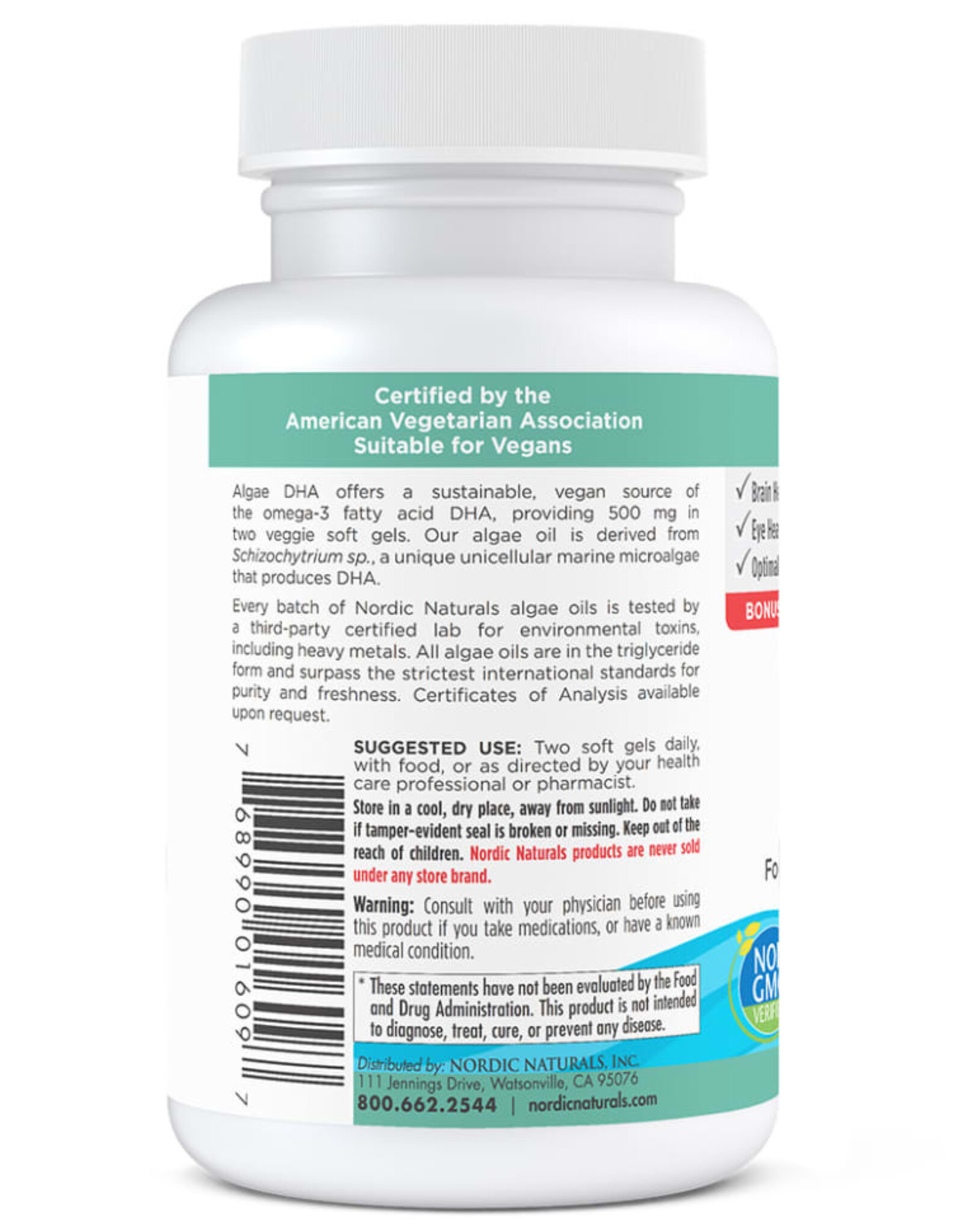 Nordic Naturals Algae DHA