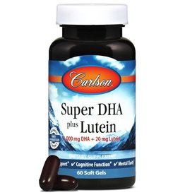 Carlson Super DHA plus Lutein- Carlson 60 soft gels