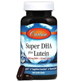 Carlson Super DHA plus Lutein- Carlson 60 soft gels