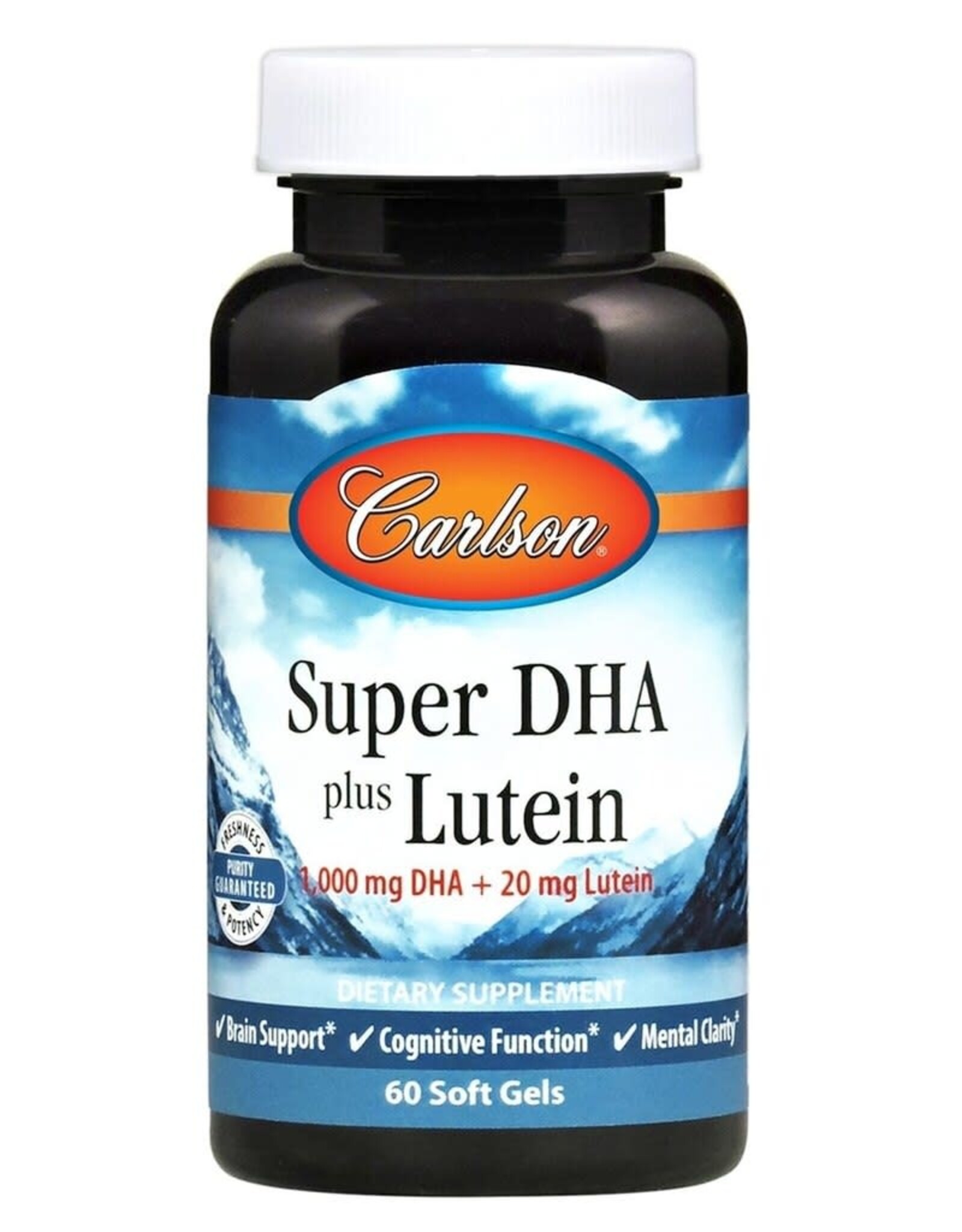 Carlson Super DHA plus Lutein- Carlson 60 soft gels