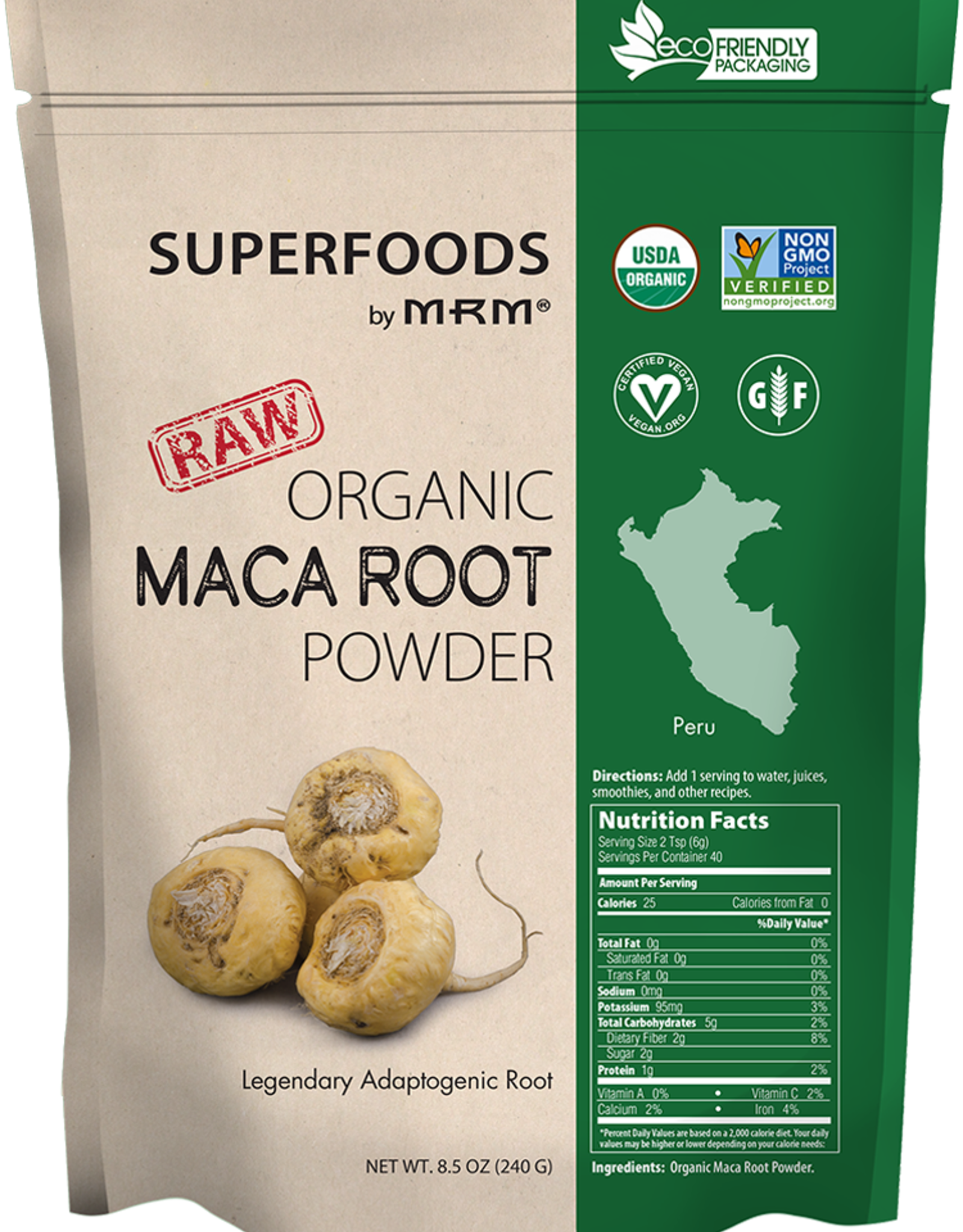 MRM Raw Organic Maca Root Powder-MRM
