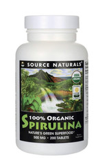 SOURCE NATURALS Spirulina 100% Organic- Source Naturals