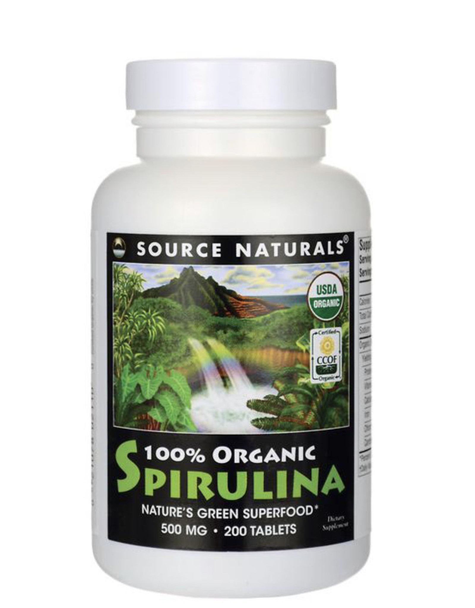 SOURCE NATURALS Spirulina 100% Organic- Source Naturals