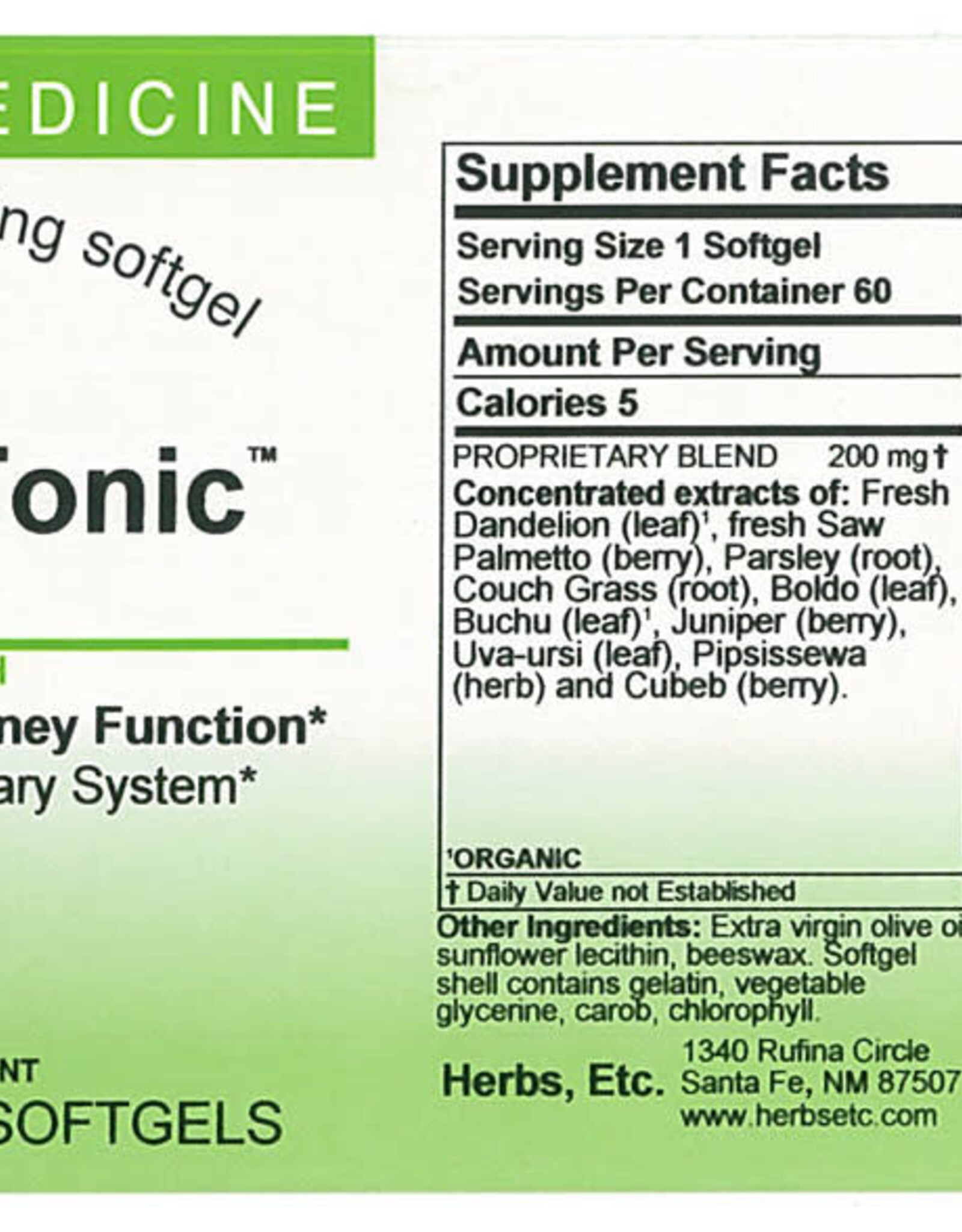 Herbs ETC Kidney Tonic-Herbs ETC