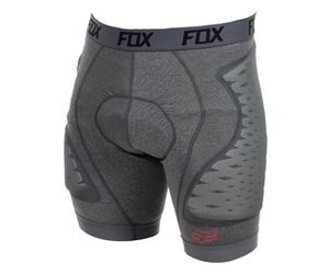 Fox racing titan race short charcoal mtb pantalone fondello protection new S ...