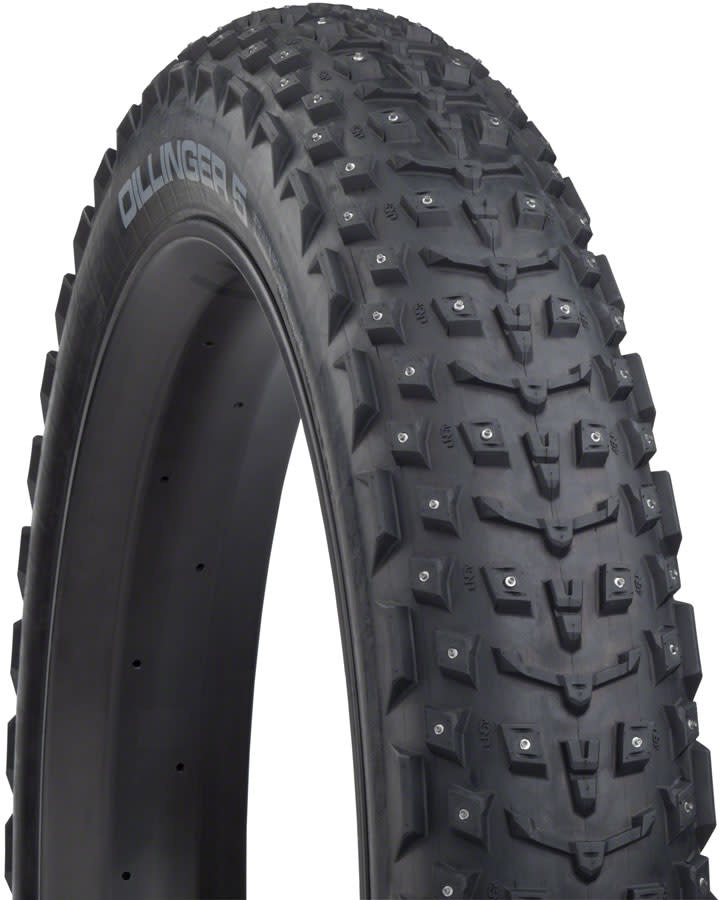 45NRTH Tire,  45NRTH Dillinger 5  - 27.5 x 4.5, Tubeless, Folding, Black, 120tpi, 252 Concave Carbide Aluminum Studs