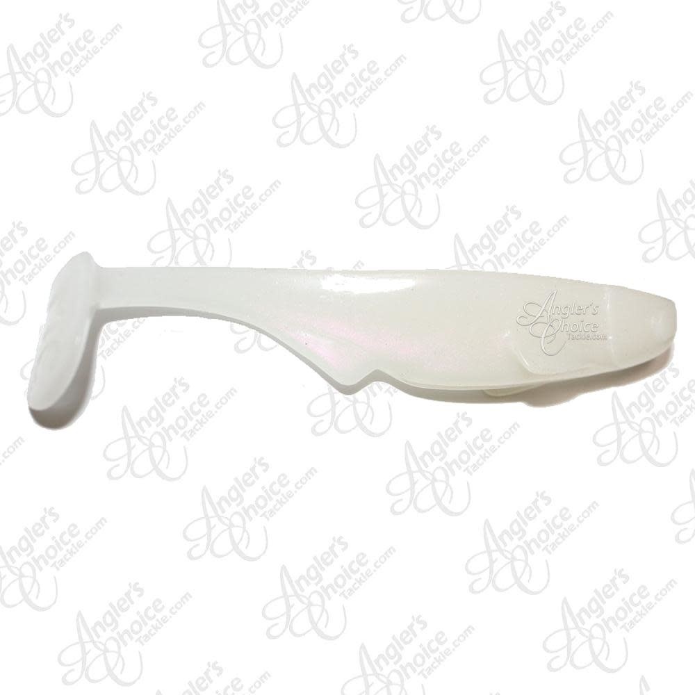 MC Weedless Swimmer 5in White Pearl - Angler's Choice Tackle