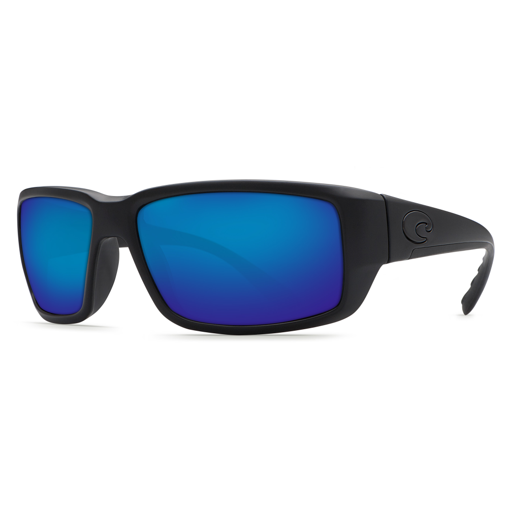 Costa Del Mar Fantail Sunglasses Blackout Frame / Blue Mirrored 580G Polarized