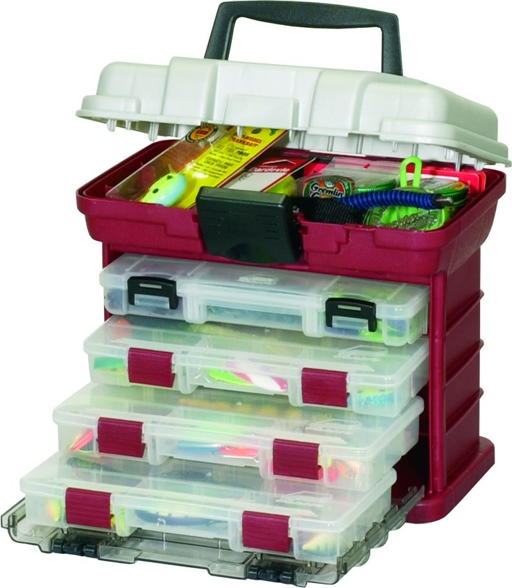 Plano 135402 Four-By-Drawer System 3500Sz Red/Sil 11x7x10