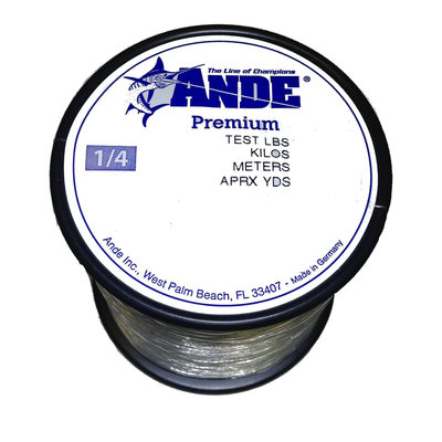 Ande Ande A14-20C Premium Mono 1/4 lb Spool 20 lb 600yds Clear