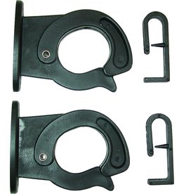 Black's Marine Black Marine SL502 Sure-Lok Rod Hangers Black 2Pk