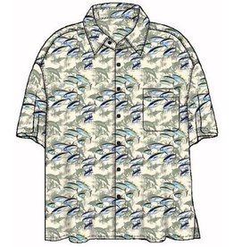 Guy Harvey Guy Harvey Short Sleeve Button Down Shirt - Tuna Shadow