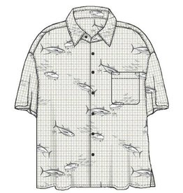 Guy Harvey Guy Harvey Short Sleeve Button Down Shirt - Woven Tuna Plaid