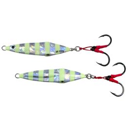 Savage Gear Savage Gear SJ-130-PZ Squish Jig 130g Silver Zebra Glow O