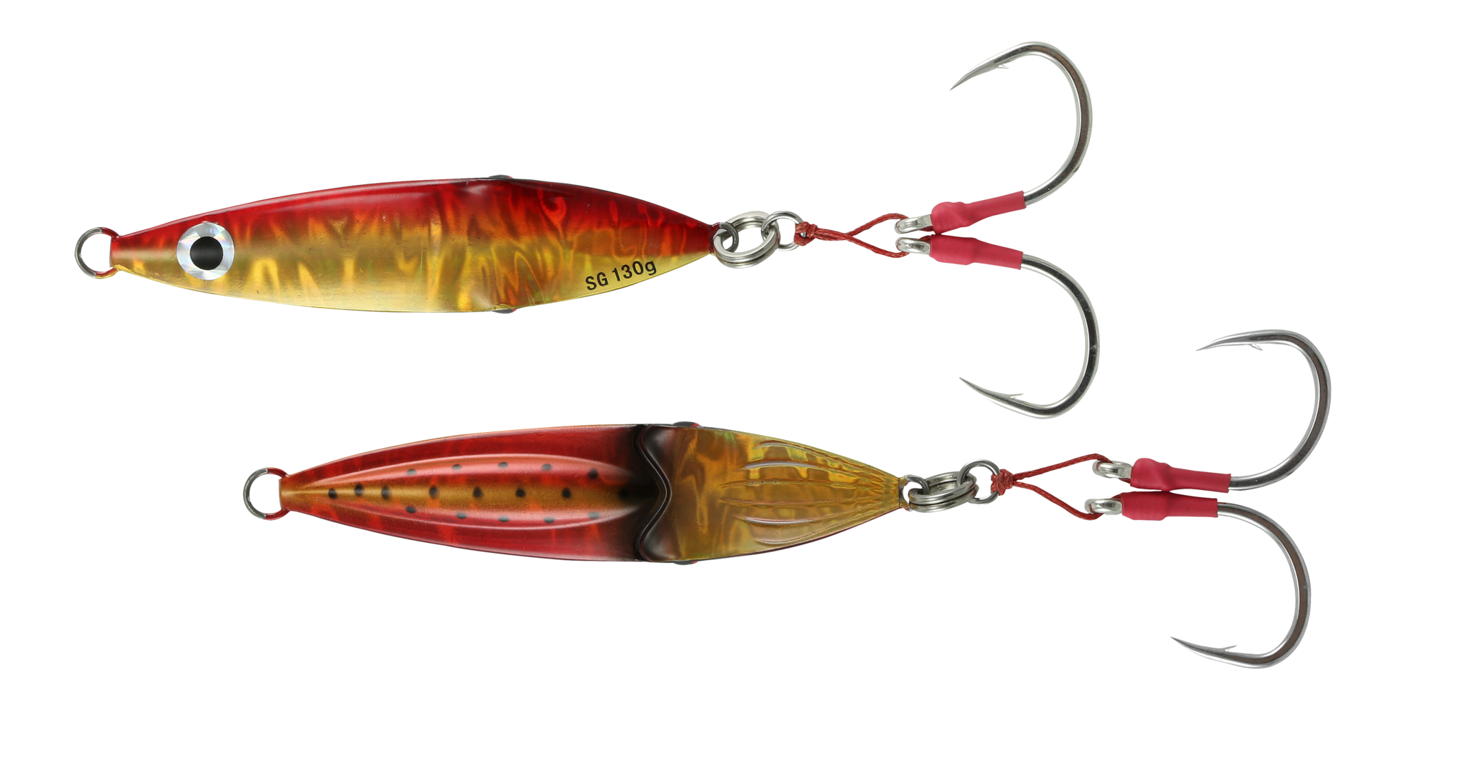 Savage Gear Squish Erratic Fall Jig - 4-3/4in - Gold/Red