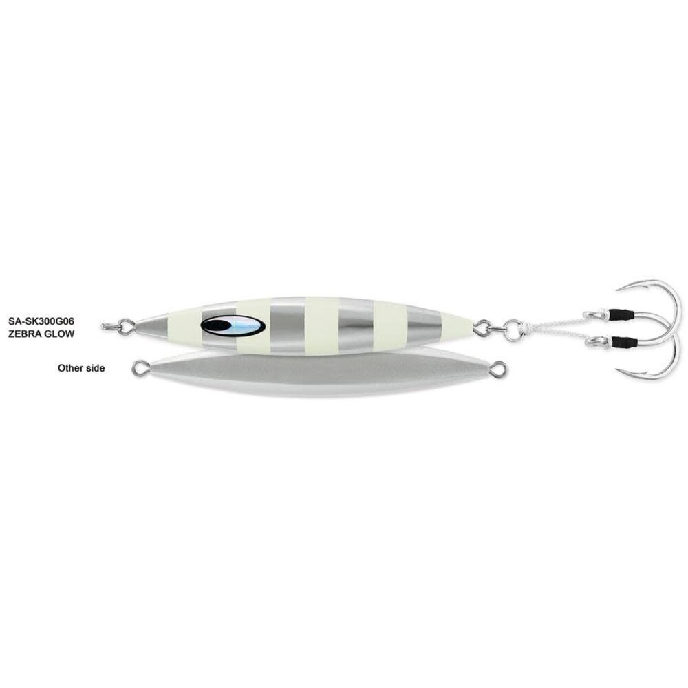 Daiwa SA-SK300G06 Saltiga SK Jig Zebra Glow - Angler's Choice Tackle