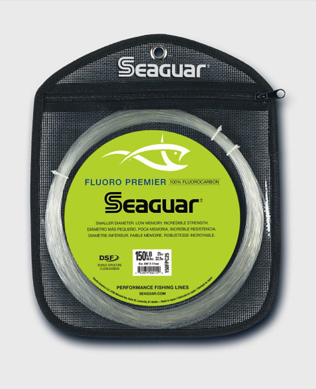 Seaguar Fluoro Premier 100% Fluorocarbon Leader 25 yds - 150lb