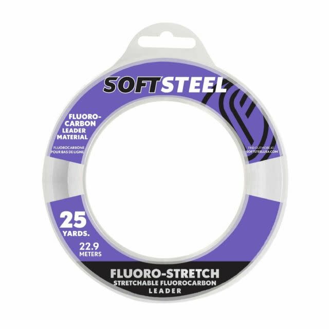 Soft Steel Stretchable Fluorocarbon Leader 25yds 80lb - Angler's Choice  Tackle