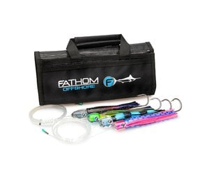 Fathom Offshore LP01MF-4 Meat-Fish Pre-Rigged Trolling Lures 4 pk -  Angler's Choice Tackle
