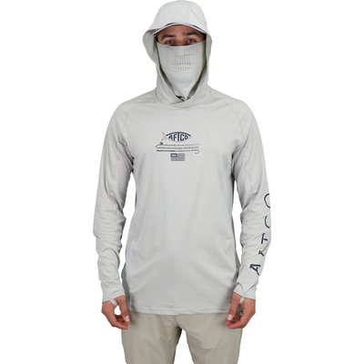 Aftco Bluewater Aftco Barracuda Geo Cool Hood & Mask Sun Shirt
