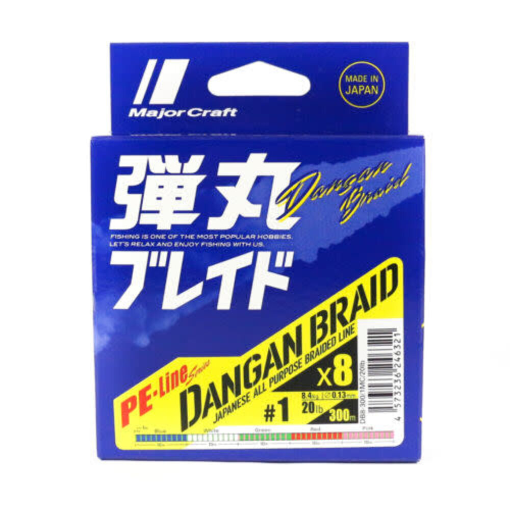Major Craft Dangan Braid X8 300m 30 lb PE 1.5 - Angler's