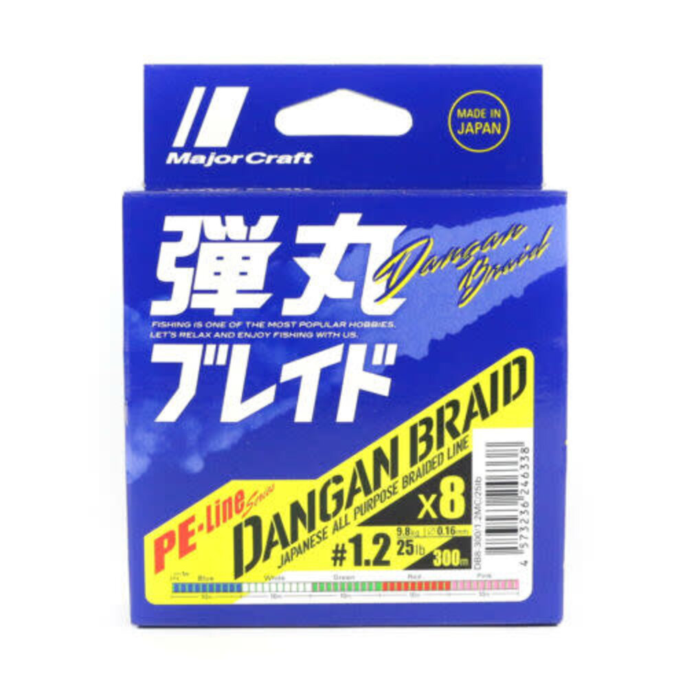 Major Craft Dangan Braid X8 300m 35 lb PE 2 - Angler's Choice Tackle