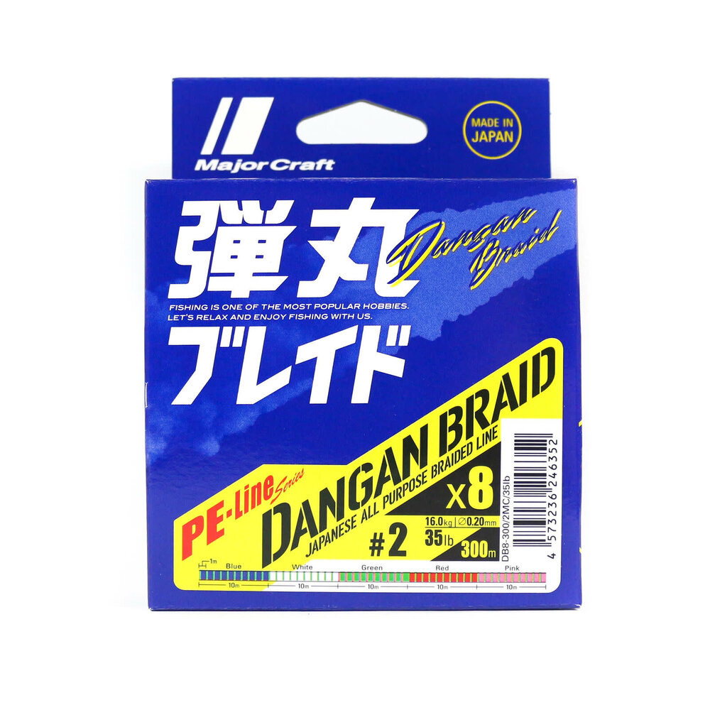 Major Craft Dangan Braid X8 300m 30 lb PE 1.5 - Angler's