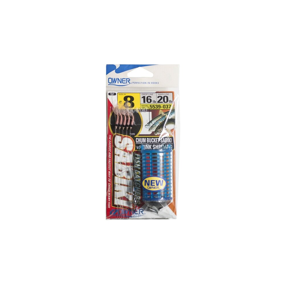 Owner 5539 Chum Bucket Sabiki W/Shrimp - Angler's Choice Tackle