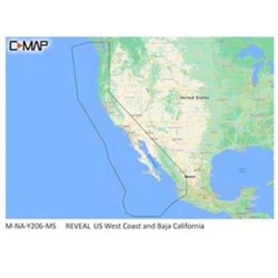 CMAP Raymarine CMap 4D Local Chart On SD/Micro-SD Card, Cabo San Lucas, Mex To San Diego, CA, With Vector And Raster Charts, Satellite Imagery, Hi-Res Bathy Data, Tides & Currents, Port Info  And Can Be Viewed In 2D Or 3D\